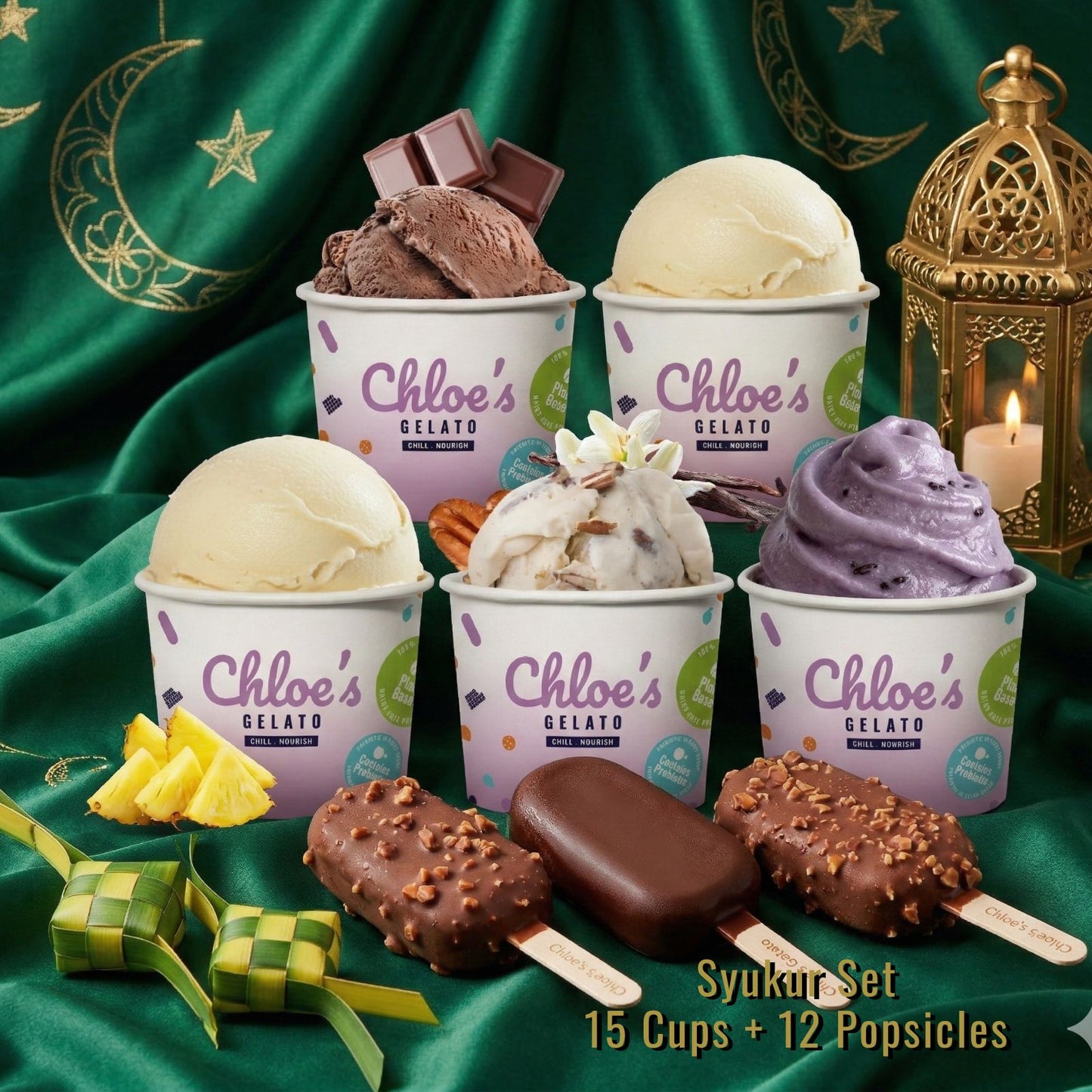 SYUKUR SET (15 cups + 12 popsicles)