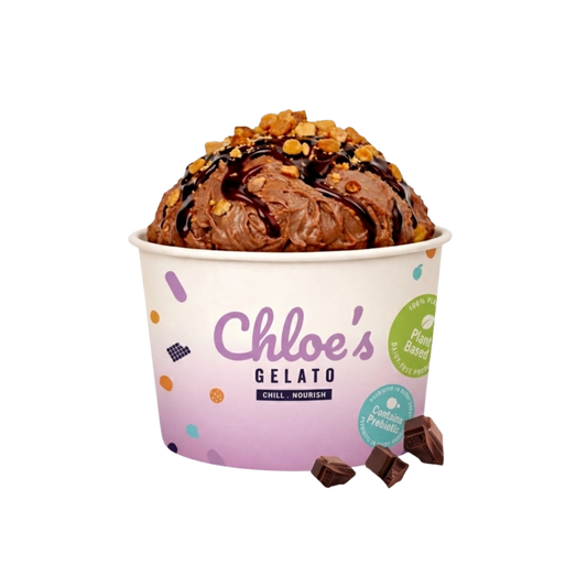 Chocolate Fudge with Caramelised Almonds (Low Sugar) 1 Pint